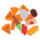 Fast Food Cooking Play Set for Kids - 8 pieces (Pizza, Hotdog, Bread & more)