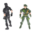 9cm Plastic Paratroopers Action Figure World War II Soldiers Toy - 5 Pieces