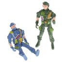 9cm Plastic Paratroopers Action Figure World War II Soldiers Toy - 5 Pieces