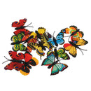 12 PCS Plastic Simulation Butterfly Action Figures Anima Insects Model Kids Educational Toy Gift