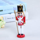 5Pcs 12cm Handpainted Wooden Nutcracker Figurines Hold Saxophone Nut Cracker Dolls Christmas Ornaments Home Table Standing Decoration Collectibles Gifts