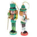 6Pcs 12cm Handpainted Wooden Nutcracker Figurines Nut Cracker Dolls Christmas Ornaments Home Table Standing Decoration Collectibles Gifts
