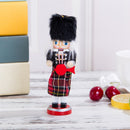 6Pcs 12cm Handpainted Wooden Nutcracker Figurines Nut Cracker Dolls Christmas Ornaments Home Table Standing Decoration Collectibles Gifts