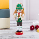 6Pcs 12cm Handpainted Wooden Nutcracker Figurines Nut Cracker Dolls Christmas Ornaments Home Table Standing Decoration Collectibles Gifts