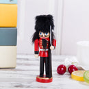 6Pcs 12cm Handpainted Wooden Nutcracker Figurines Nut Cracker Dolls Christmas Ornaments Home Table Standing Decoration Collectibles Gifts