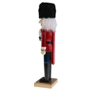Christmas Holiday Wooden Nutcracker Soldier Figurine Doll 15inch Tall on Stand Xmas Gifts Home Decoration