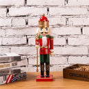 Christmas Holiday Wooden Nutcracker Prince Figurine Doll 15'' Tall on Stand Xmas Gifts Home Decoration