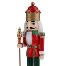 Christmas Holiday Wooden Nutcracker Prince Figurine Doll 15'' Tall on Stand Xmas Gifts Home Decoration