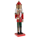 Christmas Holiday Wooden Nutcracker Prince Figurine Doll 15'' Tall on Stand Xmas Gifts Home Decoration