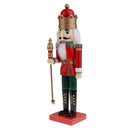 Christmas Holiday Wooden Nutcracker Prince Figurine Doll 15'' Tall on Stand Xmas Gifts Home Decoration