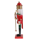 Christmas Holiday Wooden Nutcracker Prince Figurine Doll 15'' Tall on Stand Xmas Gifts Home Decoration