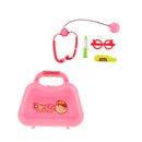 Portable Doctor Nurse Tools and Case Kit Kids Pretend Role Play Toy Gift Pink A
