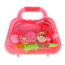 Portable Doctor Nurse Tools and Case Kit Kids Pretend Role Play Toy Gift Pink A