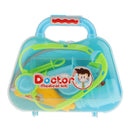 Portable Doctor Nurse Tools and Case Kit Kids Pretend Role Play Toy Gift Blue B