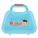 Portable Doctor Nurse Tools and Case Kit Kids Pretend Role Play Toy Gift Blue B