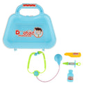 Portable Doctor Nurse Tools and Case Kit Kids Pretend Role Play Toy Gift Blue B