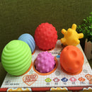 Pack of 6pcs 6-8cm Baby Kids Soft Massage Ball Sensory Development with Sound Fun Play Bath Educational Toy