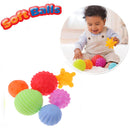 Pack of 6pcs 6-8cm Baby Kids Soft Massage Ball Sensory Development with Sound Fun Play Bath Educational Toy