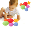 Pack of 6pcs 6-8cm Baby Kids Soft Massage Ball Sensory Development with Sound Fun Play Bath Educational Toy
