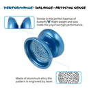 Yoyo Ball Alloy Professional Bearing String Trick Clutch Mechanism Toy Kids Gift Blue