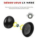 Cool Aluminum Professional Alloy Yoyo Clutch Speed Ball Bearing String Trick Toy for Kids/Adults Black