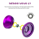 Magic Cool Aluminum Professional Yoyo Ball Bearing String Revolving Juggling Toy Purple