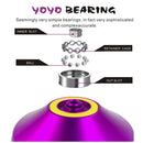 Magic Cool Aluminum Professional Yoyo Ball Bearing String Revolving Juggling Toy Purple