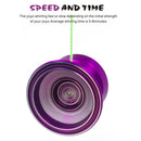 Magic Cool Aluminum Professional Yoyo Ball Bearing String Revolving Juggling Toy Purple