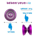 Magic Cool Aluminum Professional Yoyo Ball Bearing String Revolving Juggling Toy Purple