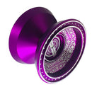 Magic Cool Aluminum Professional Yoyo Ball Bearing String Revolving Juggling Toy Purple