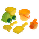 Set Of 5pcs Kids Toy Dump Truck Watering Can Bucket Rake Shovel Set Beach Sand Sandbox Toy Garden Tools Accessories