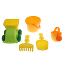 Set Of 5pcs Kids Toy Dump Truck Watering Can Bucket Rake Shovel Set Beach Sand Sandbox Toy Garden Tools Accessories