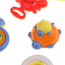10 pieces Developmental Toy Baby Infant Rattle Bed Bell Cartoon Animal Crab Doll Phone Handbell Toddler Toys Pretend Game Toys