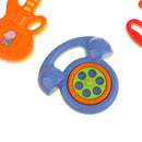 10 pieces Developmental Toy Baby Infant Rattle Bed Bell Cartoon Animal Crab Doll Phone Handbell Toddler Toys Pretend Game Toys