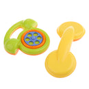 2pcs Baby Toddler Toy Phone Rattle Hand Shaking Bell Handbell Infant Educational Crib Stroller Pram Toy Kids Pretend Game
