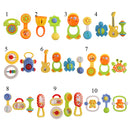2pcs Baby Toddler Toy Phone Rattle Hand Shaking Bell Handbell Infant Educational Crib Stroller Pram Toy Kids Pretend Game