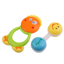 2 pieces Baby Toddler Rattle Handbell Bed Bell Developmental Toy Comforting Crib Pram Cartoon Doll Toys Gift