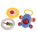 3 pieces Baby Toddler RattleToy Car Abacus Handbell Bed Bell Developmental Toy Comforting Crib Pram Toys Gift