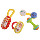 4 pieces Baby Toddler Rattle Handbell Bed Bell Developmental Toy Comforting Crib Pram Toys Gift