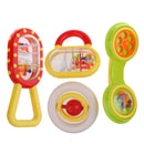 4pcs Baby Infant Handbell Rattle Hand Shaking Bell Development cRIB Stroller Toys Phone Shaped Kids Pretend Play Game Props