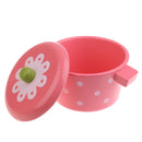 Wooden ChefÂ’s Pretend Play Toy Pink Stewpot for Children' Kitchen Cooking Play