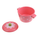 Wooden ChefÂ’s Pretend Play Toy Pink Stewpot for Children' Kitchen Cooking Play
