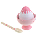 Wooden Mini Strawberry Sundae Pretend Play Food Toy for Kids Toddlers (1 piece)