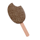Wooden Mini Chocolate Popsicle Pretend Play Food Toy for Kids Toddlers (1 piece)
