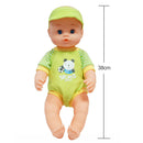 Handmade Lifelike Newborn Baby Doll Silicone Vinyl Realistic Doll Kids Adults Festival Xmas Gift Educational Tool Green