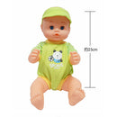 Handmade Lifelike Newborn Baby Doll Silicone Vinyl Realistic Doll Kids Adults Festival Xmas Gift Educational Tool Green