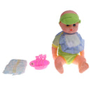 Handmade Lifelike Newborn Baby Doll Silicone Vinyl Realistic Doll Kids Adults Festival Xmas Gift Educational Tool Green