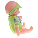 Handmade Lifelike Newborn Baby Doll Silicone Vinyl Realistic Doll Kids Adults Festival Xmas Gift Educational Tool Green