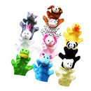 10Pcs Cartoon Animal Finger Hand Puppets Doll Baby Story Telling Props Educational Teaching Aids Pretend Play Toys