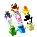 10Pcs Cartoon Animal Finger Hand Puppets Doll Baby Story Telling Props Educational Teaching Aids Pretend Play Toys